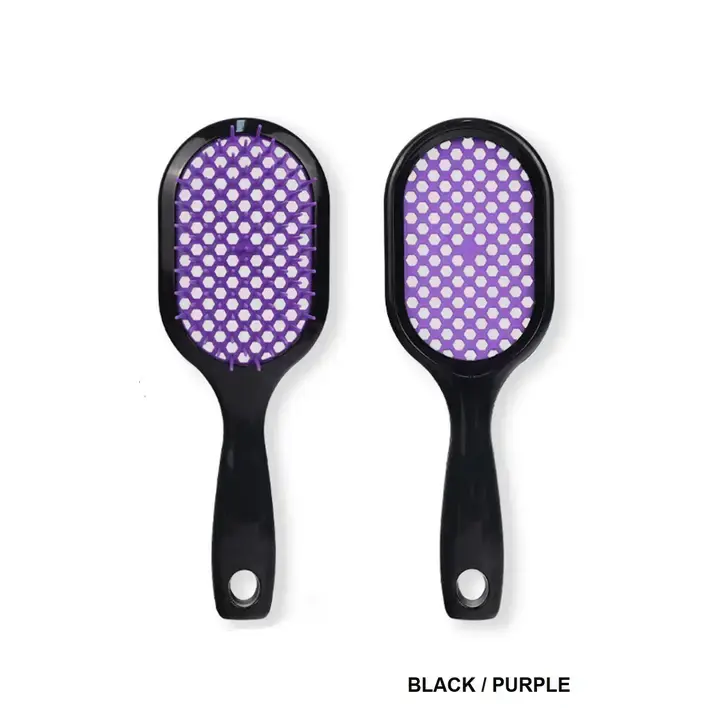 Black and purple detangling brush color option